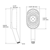 KOHLER Statement Multi-Function Oblong Handshower with WaterMind Technology Rose Gold