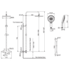 KOHLER ALEO TH DUAL SHOWER COLUMN 97822T-B9-CP POLISHED CHROME