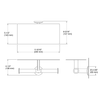 KOHLER COMPONENTS COVERED DOUBLE TP HOLDER 78384T-CP POLISHED CHROME