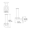 KOHLER COMPONENTS VERTICAL TP HOLDER 78383T-AF VIBRANT FRENCH GOLD