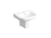 KOHLER REACH SEMI-PEDESTAL LAVATORY, 1 HOLE