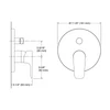 KOHLER MODULO RECESSED B/S VALVE & TRIM - ORGANIC 99721T-B4-BV BRUSHED BRONZE