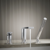 KOHLER COMPOSED 3 HOLE BATH FILLER & HANDSHOWER 73078T-B4-CP POLISHED CHROME