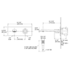 KOHLER COMPOSED WALL-MOUNT LAVATORY FAUCET (1 HANDLE) 73061T-7-PGP POLISHED GRAPHITE