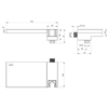 KOHLER BEITOU BRACKET WITH WATER SUPPLY 99861T-CP POLISHED CHROME