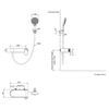 KOHLER FLUENCE NON-TH EXPOSED S/O FAUCET 36517T-4-CP POLISHED CHROME