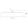 KOHLER STATEMENT 1F 14" OBLONG RAINHEAD 26294T-BRT BRUSHED TITANIUM