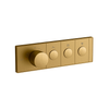 ANTHEM THREE-OUTLET RECESSED MECHANICAL THERMOSTATIC CONTROL EX26347T-9-2MB BRUSHED MODERNE BRASS