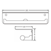 KOHLER JULY DOUBLE TP HOLDER (W/ TRAY) 29229T-CP Polished Chrome