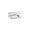 KOHLER JULY DOUBLE TP HOLDER (W/ TRAY) 29227T-CP Polished Chrome