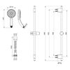 CITRUS HANDSHOWER COMBO W/ SLIDE BAR 27794T-CP Polished Chrome