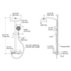 ANTHEM TH SHOWER COLUMN W/FIT 3OT EX26332T-9-CP Polished Chrome