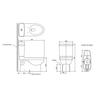 KOHLER REACH 2PC SKIRTED TOILET 3/4.8L W/ SC SE + PUREWASH M230 MANUAL BIDET SEAT
