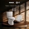 KOHLER SPAN 2PC TOILET 220MM W/ QC SEAT + CUFF HYGIENE SPRAY W/ HOSE & BRACKET