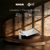 KOHLER LADENA RECTANGLE  20" + TAUT LAVATORY FAUCET