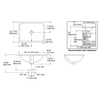 CAXTON 17" RECTANGLE UNDER COUNTER LAVATORY + FORE ARC SINGLE CONTROL LAVATORY FAUCET