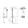 SPAVIVA MODULAR COLUMN -BEAUTY EX31847T-9-BRD BRUSHED ROSE GOLD