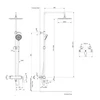 KOHLER FORE LINE 3-WAY SHOWER COLUMN 35771T-4-CP CHROME POLISHED