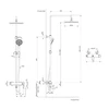 KOHLER FORE ARC 3-WAY SHOWER COLUMN-DIRECT CONNECTION 35742T-4-CP CHROME POLISHED