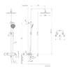 KOHLER FORE LINE 3-WAY SHOWER COLUMN-DIRECT CONNECTION BBC 35771T-4-BL MATTE BLACK