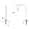 KOHLER COMPONENTS DECK-MOUNT BATH FAUCET-TUBE SPOUT 77985T-PGP POLISHED GRAPHITE