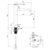 KOHLER COMPONENTS TALL SC LAV FAUCET 77959T-4A-PGP POLISHED GRAPHITE