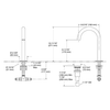 KOHLER COMPONENTS WIDESPREAD TUBE SPOUT 77967T-PGP POLISHED GRAPHITE