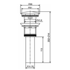 KOHLER CLICK DRAIN, BIG CAP 7120T-BGP BRUSHED GRAPHITE