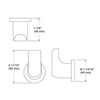 KOHLER AVID ROBE HOOK 97499T-BGP BRUSHED GRAPHITE