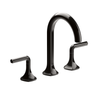 KOHLER OCCASION WIDESPREAD LAVATORY C SPOUT W /LEVER HNDLS EX27100T-4-PGP POLISHED GRAPHITE