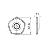 KOHLER OCCASION SLIDE BAR TRIM KIT EX27055T-PGP POLISHED GRAPHITE