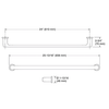KOHLER AVID 24" TOWEL BAR 97495T-PGP POLISHED GRAPHITE