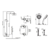 KOHLER TAUT WM SHOWER COLUMN 73194T-4E2-CP CHROME POLISHED