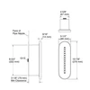 KOHLER STATEMENT OBLONG VICHY BODY SPRAY 26300T-CP POLISHED CHROME