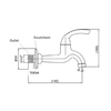 KOHLER MOP SINK FAUCET R13901T-B4-CP POLISHED CHROME