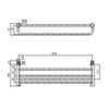 KOHLER JULY 24" DOUBLE TOWEL SHELF 45400T-CP POLISHED CHROME