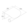 KOHLER AVID TOILET TISSUE HOLDER WITH COVER 97503T-CP POLISHED CHROME