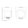 KOHLER ROUND WALL-MOUNT CONNECTOR 16381T-CP POLISHED CHROME