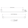 KOHLER AVID 24" TOWEL BAR 97495T-TT VIBRANT TITANIUM