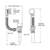 KOHLER BATH DRAIN 17295T-CP POLISHED CHROME