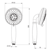 KOHLER RAIN DUET MULTI-FUNCTION PERFORMANCE HANDSHOWER  - TRADITIONAL 45973T-CP POLISHED CHROME