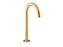 KOHLER COMPONENTS TALL LAVATORY SPOUT (W/O HANDLES) WITH CLICK DRAIN - TUBE 77965T-2MB BRUSHED MODERNE BRASS KOHLER COMPONENTS TALL LAVATORY SPOUT (W/O HANDLES) WITH CLICK DRAIN - TUBE 77965T-2MB BRUSHED MODERNE BRASS