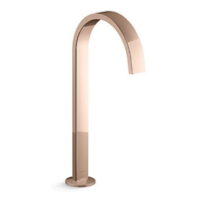 COMPONENTS TALL LAVATORY SPOUT (W/O HANDLES) WITH CLICK DRAIN - RIBBON 77966T-RGD ROSE GOLD COMPONENTS TALL LAVATORY SPOUT (W/O HANDLES) WITH CLICK DRAIN - RIBBON 77966T-RGD ROSE GOLD