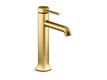 KOHLER OCCASION TALL SINGLE CONTROL LAVATORY EX27003T-4-2MB BRUSHED MODERNE BRASS