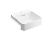KOHLER FOREFRONT SQUARE SEMI-RECESSED LAVATORY 1 HOLE 98930X-1-0