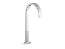 KOHLER COMPONENTS TALL LAVATORY SPOUT (W/O HANDLES) WITH CLICK DRAIN - RIBBON 77966T-CP POLISHED CHROME KOHLER COMPONENTS TALL LAVATORY SPOUT (W/O HANDLES) WITH CLICK DRAIN - RIBBON 77966T-CP POLISHED CHROME