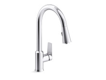 KOHLER TAUT KITCHEN FAUCET W/PULL-DOWN SPOUT - LEVER HANDLE 21367T-4-CP POLISHED CHROME
