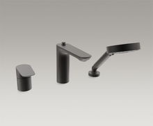 KOHLER ALEO 3 HOLES D-M BATH SHOWER FAUCET 72292T-4-BL MATTE BLACK KOHLER ALEO 3 HOLES D-M BATH SHOWER FAUCET 72292T-4-BL MATTE BLACK