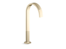 KOHLER COMPONENTS TALL LAVATORY SPOUT (W/O HANDLES) WITH CLICK DRAIN - RIBBON 77966T-AF FRENCH GOLD KOHLER COMPONENTS TALL LAVATORY SPOUT (W/O HANDLES) WITH CLICK DRAIN - RIBBON 77966T-AF FRENCH GOLD