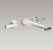 KOHLER AVID WALL-MOUNT LAVATORY FAUCET (2 HANDLES) 97359T-B4-CP POLISHED CHROME KOHLER AVID WALL-MOUNT LAVATORY FAUCET (2 HANDLES) 97359T-B4-CP POLISHED CHROME